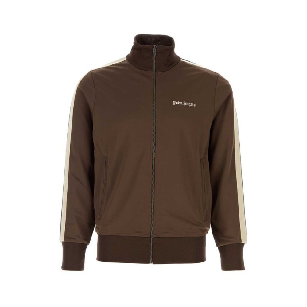 Palm Angels Men Brown Tech Fabric Sweatshirt